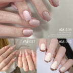 XEIJAYI 6Pcs 15ML Jelly Ice Transparent Nude Green Blue Green And Colorful And Pure Gel Nail Polish Set Peelable UV LED Gel Poli