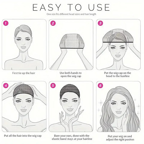 Women'S Wig Caps High Elasticity Nylon Thin and Supple for Wigs and Breathable Hairpieces Hair Netting for Wigs