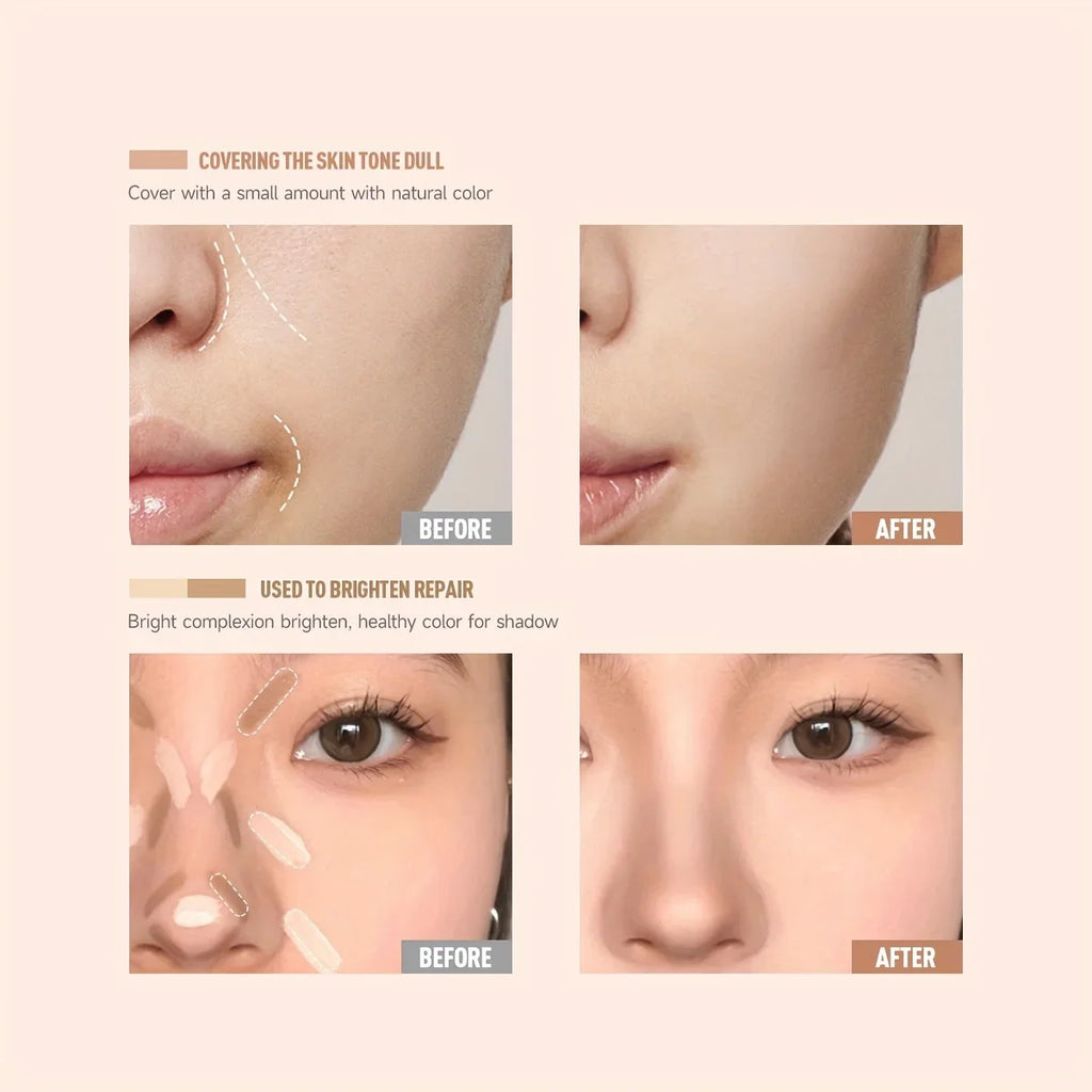 1PC Add Targeting & Moisturizing Concealer Full Coverage Concealer, Long-Lasting,Even Skin Tone ,Eye Face Cosmetics