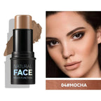 Makeup Face Cream Contour Sticks,Shades with Highlighter & Bronzer & Blush, Non-greasy and Water-resistant Face Contouring Pen