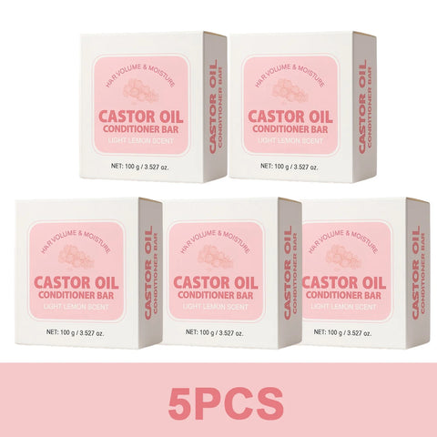 100g Castor Oil Conditioner Bar Anti-frizz Nourishing & Soothing Oil Control Conditioner for All Hair Types Hair Moisturizing