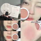 Monochrome Blush Palette Matte Peach Rouge Cute Bunny Rose Red Cheek Tint Blusher Powder Natural Face Contouring Shadow Makeup