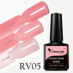 Venalisa Rubber Base Jelly Pink Color Collection Gel Nail Polish VIP4 Hema TPO Free Soak Off UV LED Gel Varnish Nail Manicure