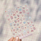 1pcs Dream Flower Window Shell Light Nail Art Stickers Japanese Flower Self Adhesive Stickers Press On Nails Decoration Decals