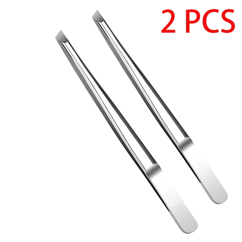 Professional Stainless Steel Tweezers for Eyebrows & Facial Hair Hypoallergenic Precision Tip Sensitive Beige Eyebrow Beard Clip