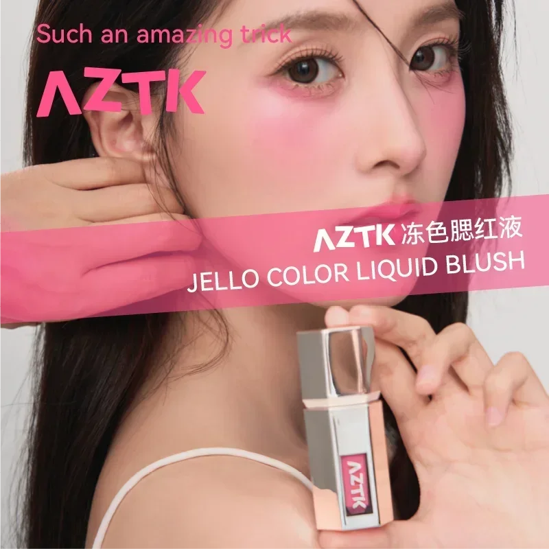 AZTK Jello Color Powder Liquid Blusher Rendering Moisturizing Beauty Expands and Contracts Liquid Cheek Face blush maquiagem