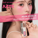 AZTK Jello Color Powder Liquid Blusher Rendering Moisturizing Beauty Expands and Contracts Liquid Cheek Face blush maquiagem