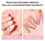 LIMEGIRL 60ml Nail Remover Gel Remover Nail Liquid Easy Soften Remove Fake Nails Solid Adhesive Press-On Nail Gel Remover Tool