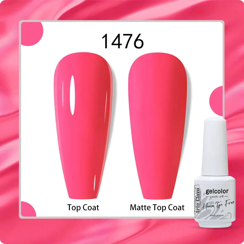 Arte Clavo 8ml HEMA TPO Free Gel Nail Polish Nail Art Manicure Semi Permanent Gel UV Hybrid Varnishes Base Top Coat Enamels New