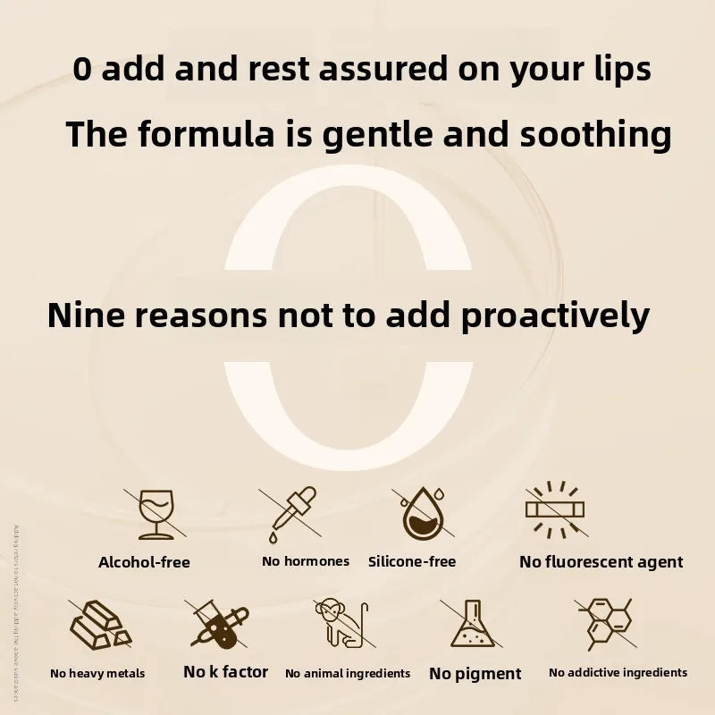 The moisturizing lip mask removes dead skin, reduces lip lines, moisturizes and repairs, and prevents dryness and cracking