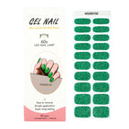 Leopard Semi-Cured Gel Nail Strips Simple Transparent Color Adhesive Long Lasting Gel Nail Stickers Harden In UV Lamp Need