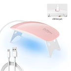 Foldable Nail Lamp 6w Uv Led Lamp For Nails Machine 6 Uv Leds Gel Nail Polish Dryer Lamp Manicure Tool Professional Equipme