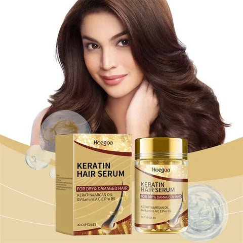 Magic Hair Vitamin Capsule Keratin Oil Fast Restore Hair Soft Smooth Shiny Deep Moisturizer Frizzy Dry Scalp Hair Care Products
