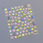 1pcs Dream Flower Window Shell Light Nail Art Stickers Japanese Flower Self Adhesive Stickers Press On Nails Decoration Decals