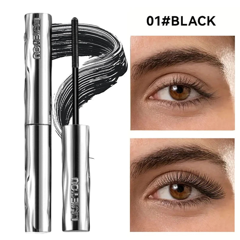 Steel Tube Mascara - Volumizing & Lengthening 3D Curling Eyelash Iron Mascara,Smudge-Proof Lasting Lashes Primer Makeup Beginner