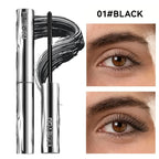 Steel Tube Mascara - Volumizing & Lengthening 3D Curling Eyelash Iron Mascara,Smudge-Proof Lasting Lashes Primer Makeup Beginner