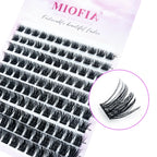 1 box/120 Clusters Mink Eyelashes 8-14mm Individual Lashes Natural Look D Curl Fluffy Cluster Lashes DIY Eyelash Extension Tools