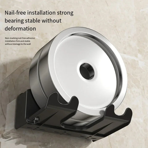 Hair Dryer Storage Rack Non Perforated Bathroom Wall Mounted Bracket Bathroom Air Duct Storage And Placement Rack Hanging Rack