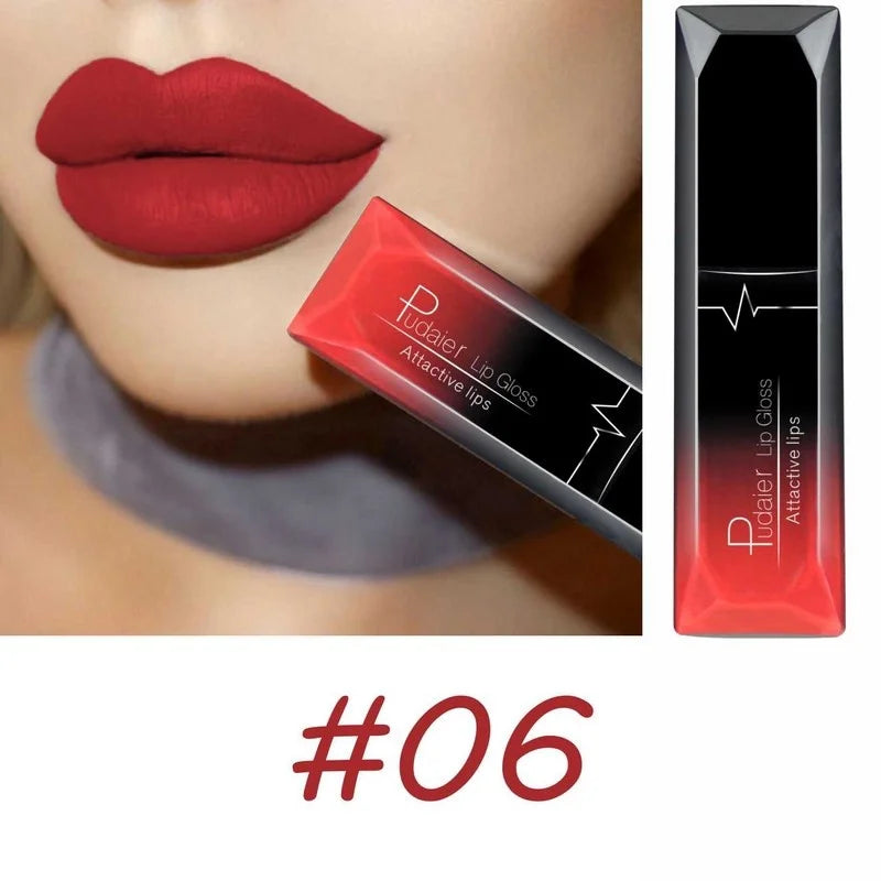 17 Colors Velvet Matte Liquid Lipstick, Waterproof Long Wear Lip Color, High Pigment Smooth Texture, Makeup for All Skin Types
