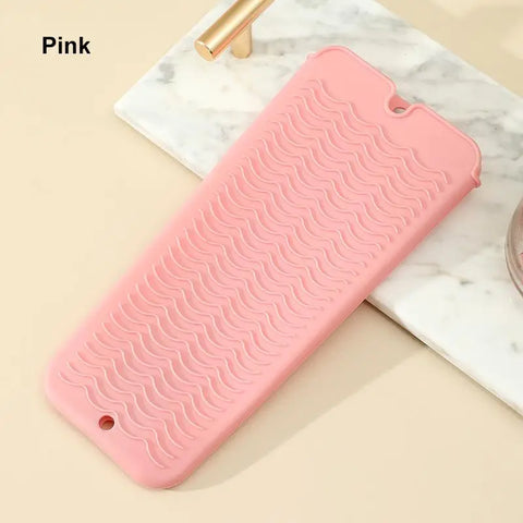 1PC Silicone Hair Curling Wand Cover Hair Straightener Storage Bag Hairdressing Curling Iron Insulation Mat Heat Resistant Pouch