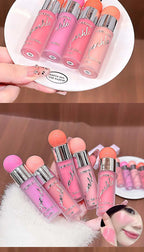 Clear and water-like blush liquid, a Korean-style sweet girl's energetic blush for daily whitening, naturally breathable