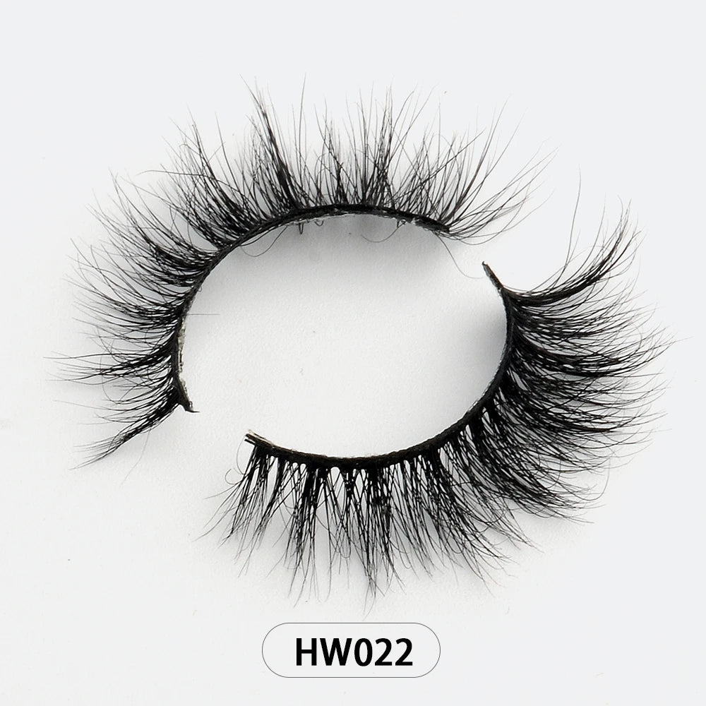 Dropshipping Wholesale Natural Wispy 3d Mink False Lashes Makeup Mink Fake Eyelashes With Soft Band Make-up For Women