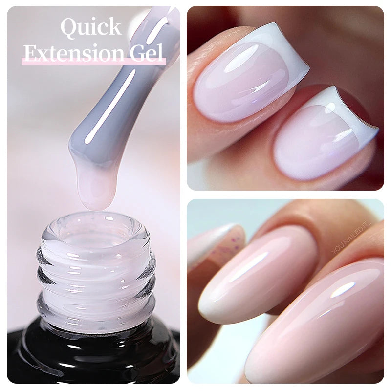 UR SUGAR 7ml Quick Nail Extension Gel Jelly Pink Semi-Transparent Color Extension Gel Polish UV LED Soak Off