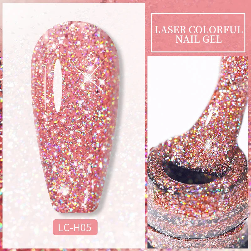 LILYCUTE 7ml Metallic Gel Nail Polish Red Chrome Effect Soak Off UV Gel Varnish Semi Permanent Nail Art Manicure Base Top Coat