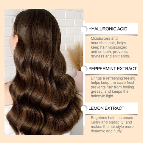 Styling Mousse For Curly Hair - Hydrating Hair Foam With Flexible Hold, Lightweight Non-Sticky Formula For Defined Curls Volume