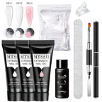 Mtssii 17PCS/Set 20ml Nail Extension Gel Set Builder UV Gel for Nails With 6W UV LED Lamp Nail Extension Tools Kit For Beginner