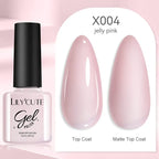 LILYCUTE 7ml Gold Sparkling Glitter Gel Nail Polish Semi Permanent UV Gel Soak off UV LED Nail Gel Varnish For Nail Manicure DIY