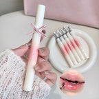 Kakashow Mirror Watery Lip Gloss Iron Brush Head Jelly Lipgloss Moisturizing Lip Tint Lipstick Nature Nude Lips Makeup Cosmetics