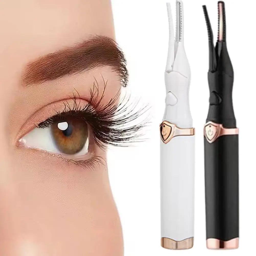 Heated Eyelash Curler for Women Mini USB Rechargeable Finalize Eyelash Tool for Makeup Natural Curling Eye Lashes For Women