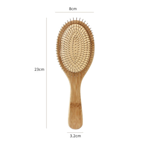Wooden Steel Needle Air Cushion Comb Hair Brush Pin Hairbrush Scalp Massage Improve Hair Health Wood Paddle Detangling Comb