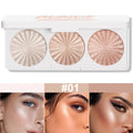 DUNUF 3-color pearlescent brightening high disc, waterproof, sweat-proof and powder-free, fine and smooth without powder flying