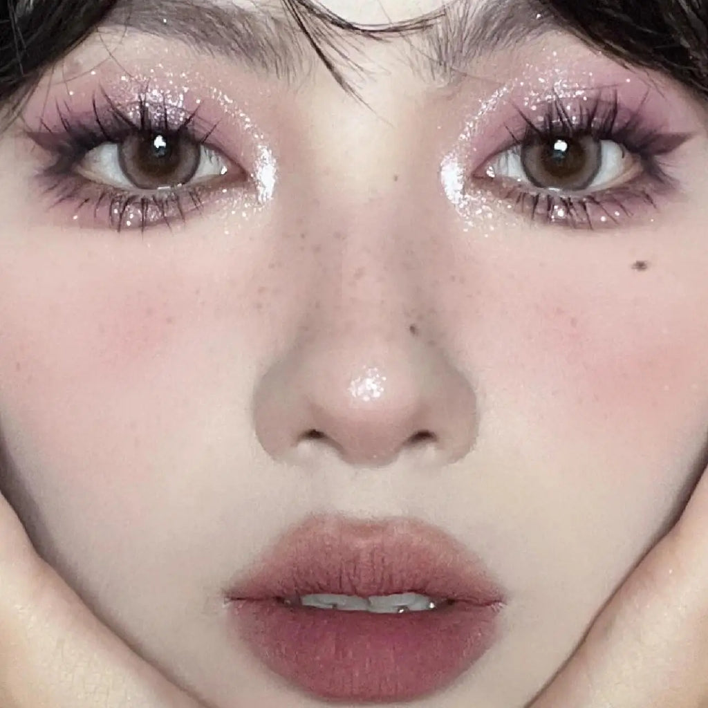 12 Color Eye Shadow Palette Matte Pearl Wine Red Eyeshadow Rose Brown Eyeshadow Glitter Shimmer Long-lasting Beginner Eye Makeup