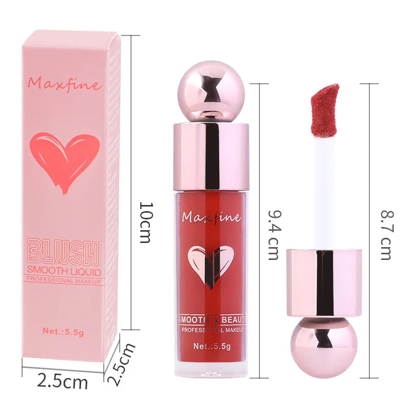Highly Pigmented Matte Liquid Blush Long Lasting Non Fading Smooth Festival Stage Makeup Blush