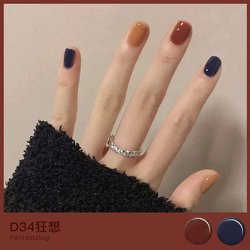 Water-based Nude Icy Women Children Nail Polish Twin Star Set No-bake Quick-drying Odorless Nail Polish Full Set Makeup