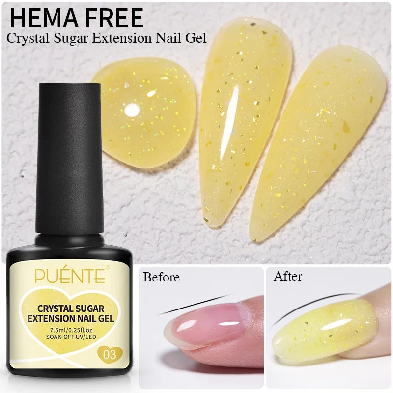 PUENTE 5ml Metallic Painting Liner Gel Polish Bright Mirror Effect Semi-Permanent UV Nail Varnish For Stunning French Nail Art