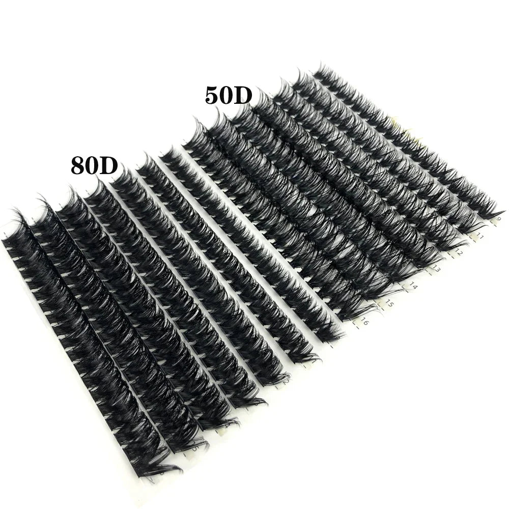 60D/80D Mink Eyelashes 100/280 Bundles Natural Eyelash extension 3D Russia Volume Individual Eyelash Cluster Makeup Tools Lashes