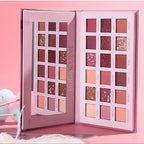 18 Colors Glitter Eyeshadow Palette With Makeup Mirror Pearlescent Matte Shimmer Pigment Nude Long Lasting Eye Shadow Makeup