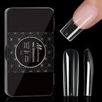 250/500/600pcs Soft Gel False Tips Natural Sculpted Ballet Coffin Almond Fake Nails Full Cover Press On Nails DIY Nail Supplies