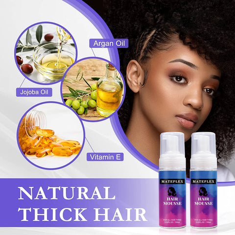 Hair Foam Mousse for Styling Curly Hair Styling Mousse Moisturizing Tangle Hair Styling Foam Hair Relaxer Cream Oil for Wigs