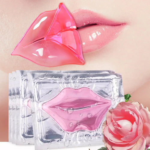 5/10/20/30pcs Pink Gold Crystal Collagen Lip Mask Plump Lips Moisturizing Nourishing Lip Patches Lips Plumper Skin Care Products