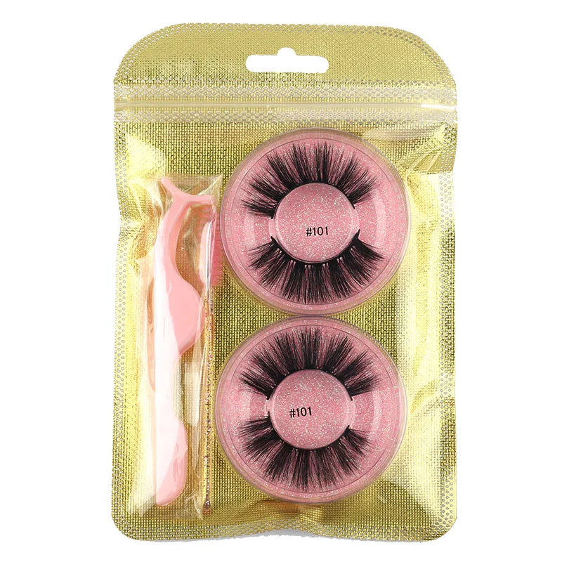 Wholesale Lashes 4/20/100pcs Fluffy 3d Mink Lashes Natural Makeup False Lashes Flase Eyelashes Lot with Cosmetic Brushes tweezer