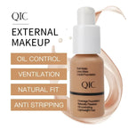 QIC Soft Matte Liquid Foundation Jewel Light Brightening Moisturizing Oil-Control Wheat Fit BB Cream Concealer Makeup
