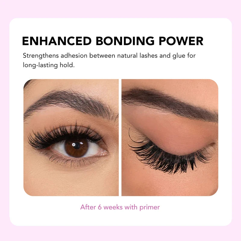 DIYDAY Eyelash Glue Primer for Natural Lashes, Deep Cleansing Oil-Free Prep Adhesive Primer for Eyelash Extension