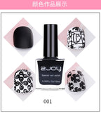 10ml Nail Stamping Polish Varnish Black White Colorful Nail Printing Lacquers for Stamping Plate 30 Colors Nail Stamping Polish