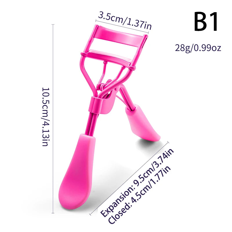Professional Stainless Steel Eyelash Curler with Comb Tweezers Natural Curling Eyelash Clip Cosmetics Eye Makeup Beauty Tools