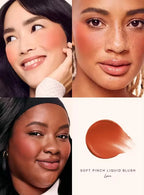 Rare Beauty Liquid Blush Highlighter Contour High Glossy Finish Luminizer Makeup Gel Face Body Brighten Glitter Natural Contour